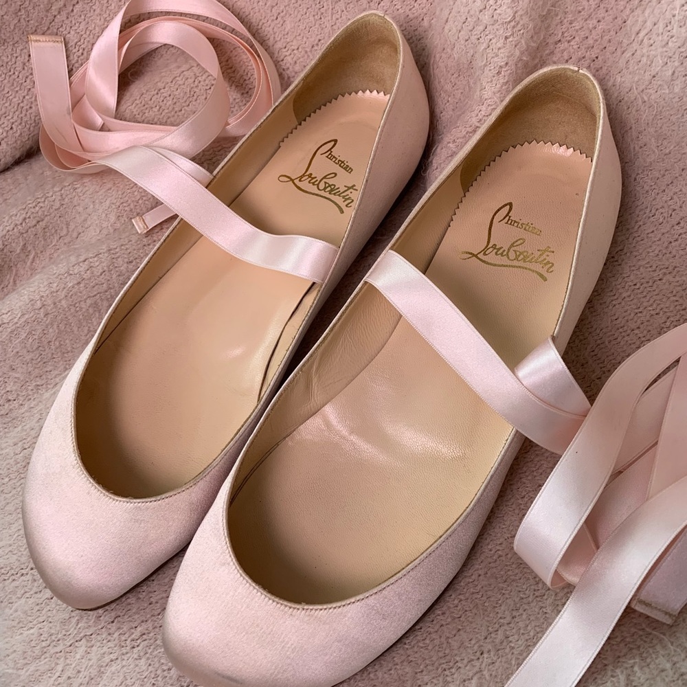 Christian Louboutin Pink Ballet Flats